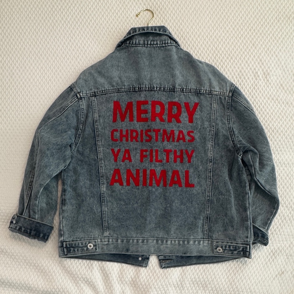 Christmas Jean Jacket